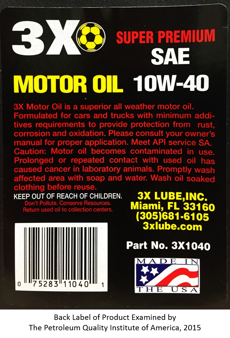 back label