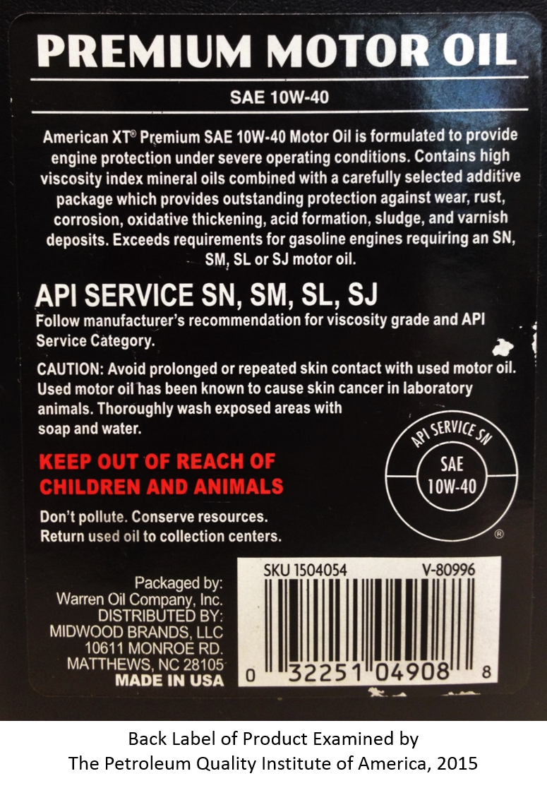 back label