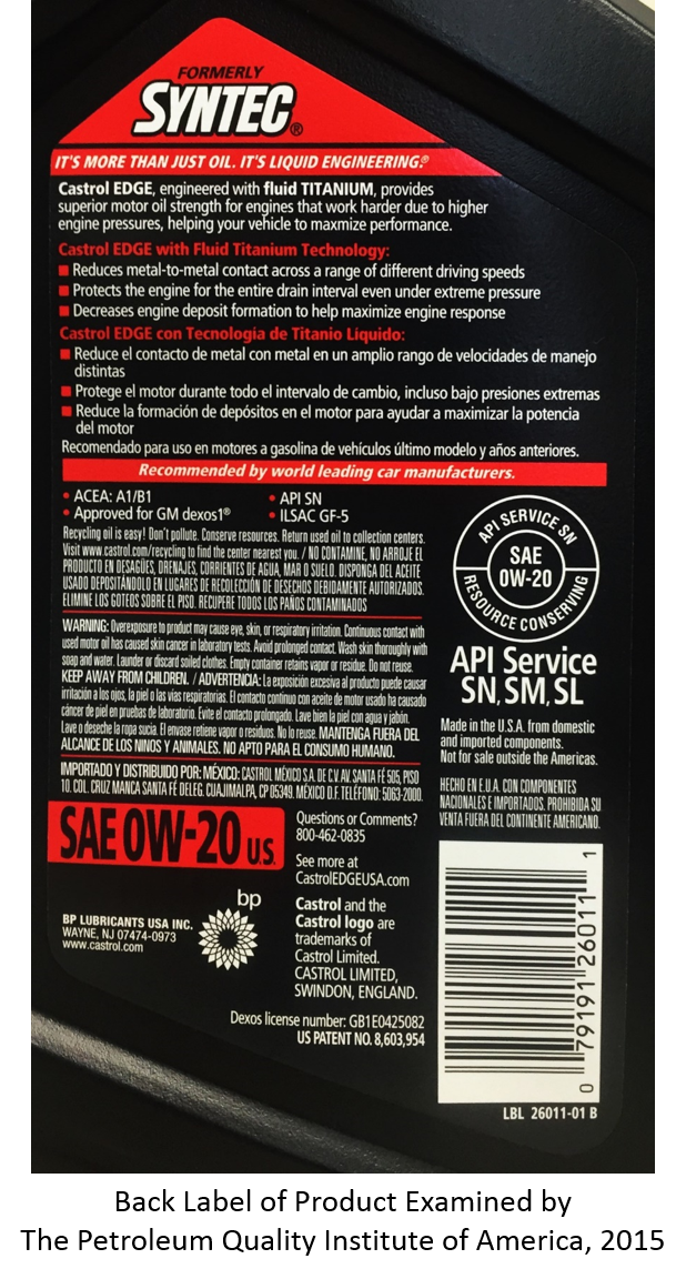 back label