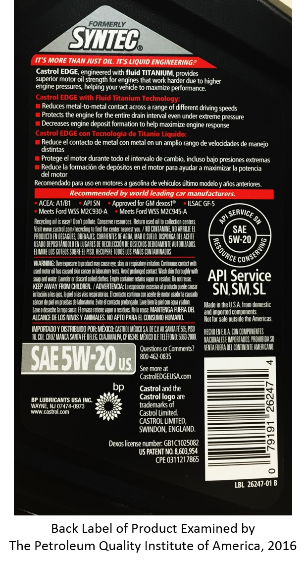 back label