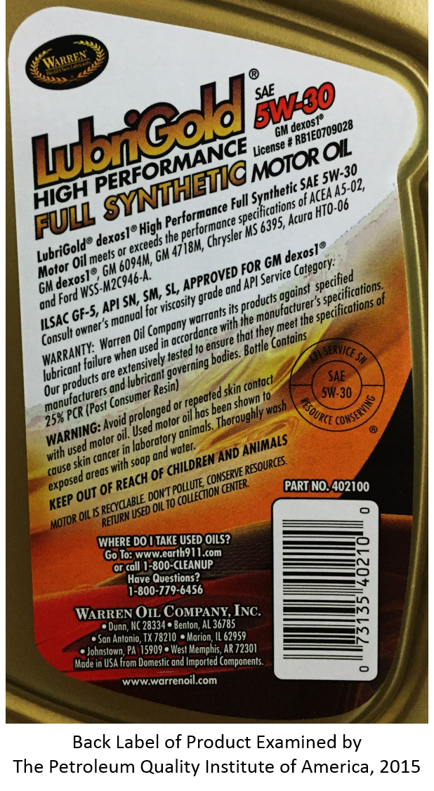 back label