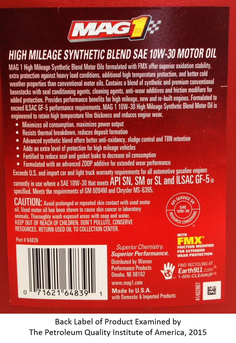 back label