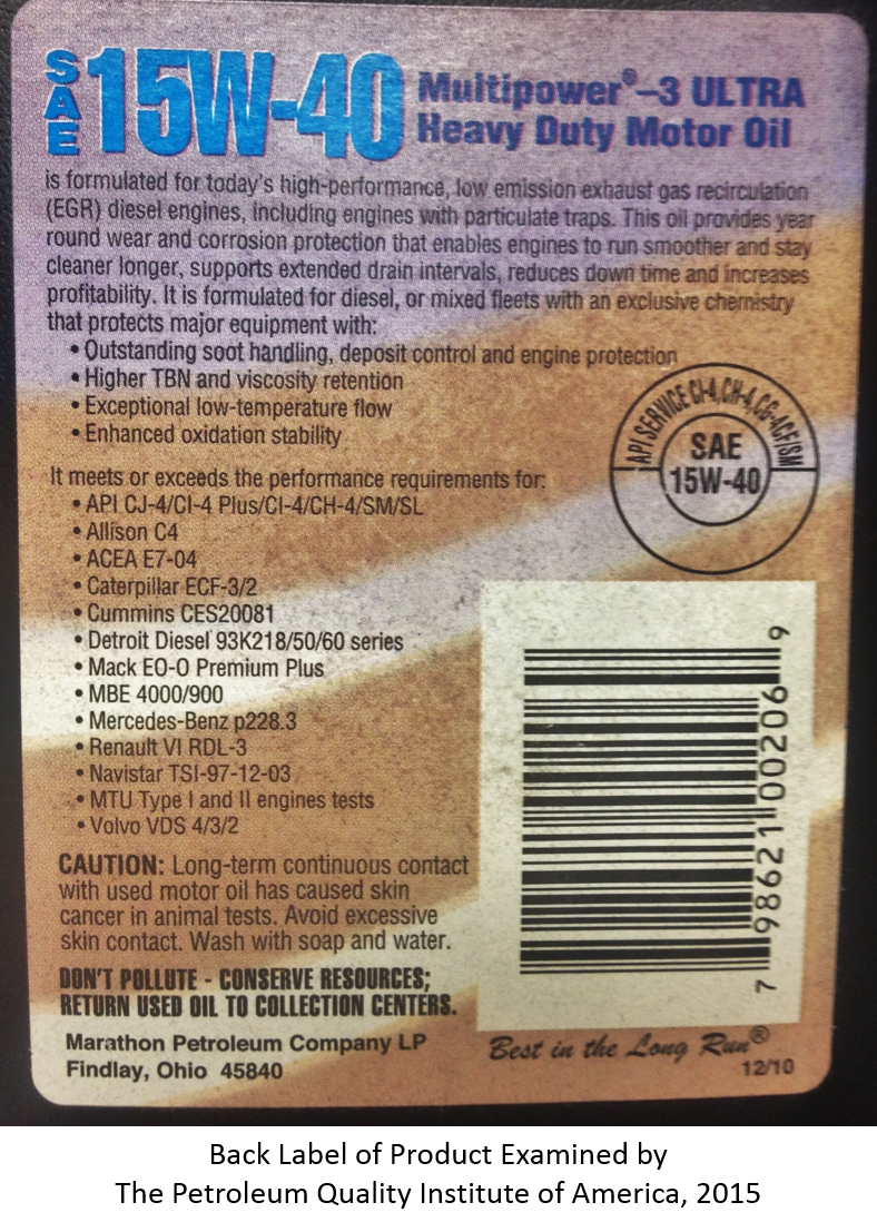 back label