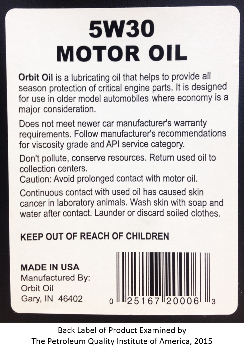 back label