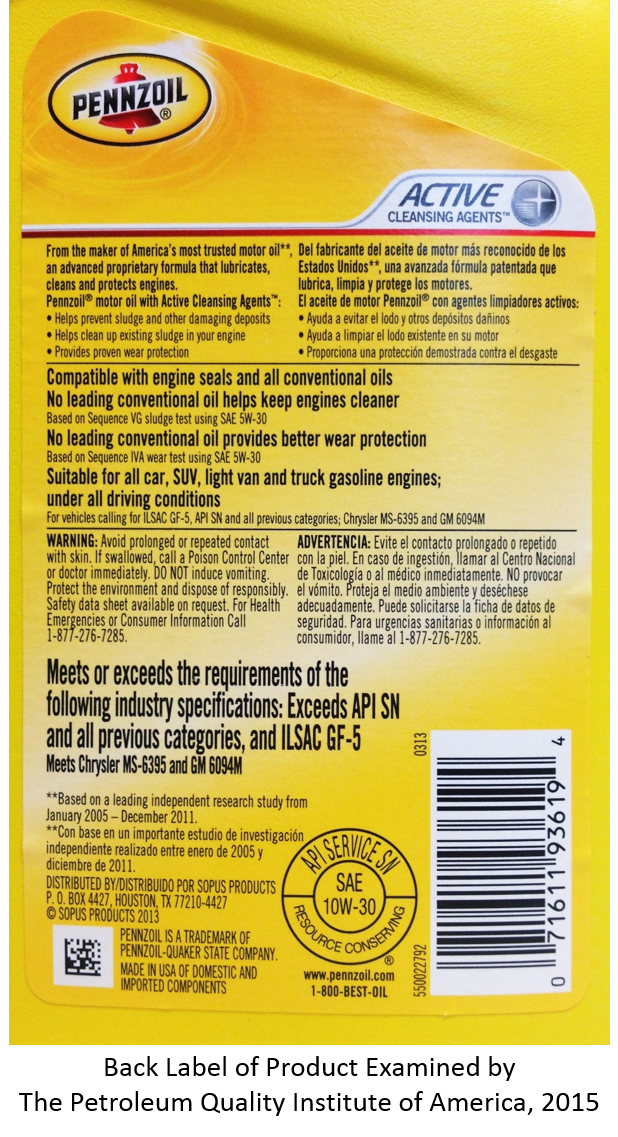 back label