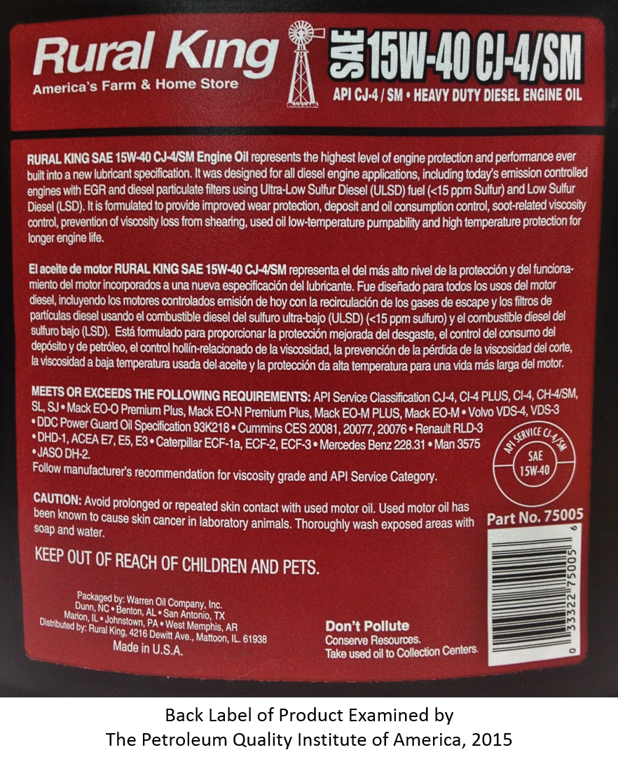 back label