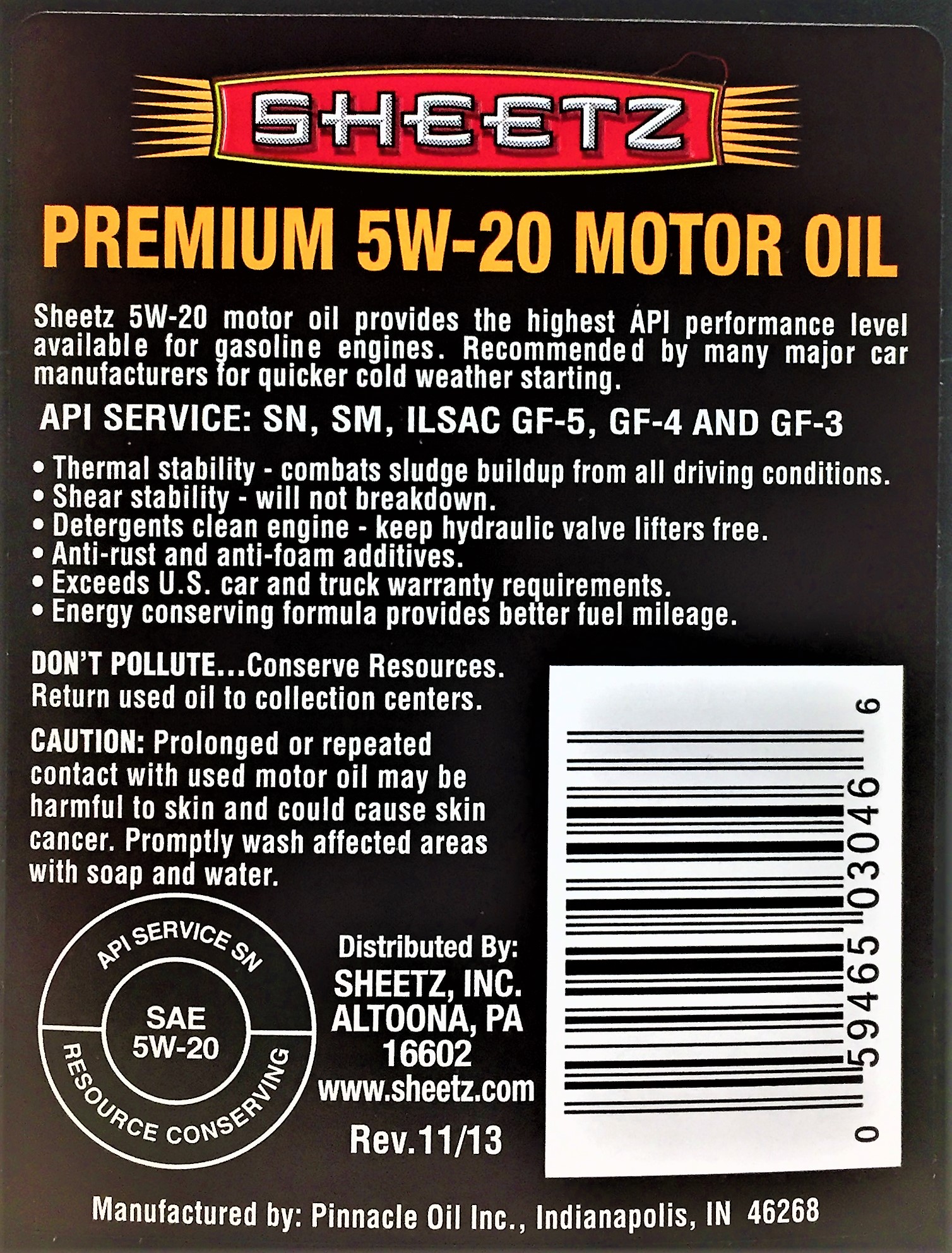 back label