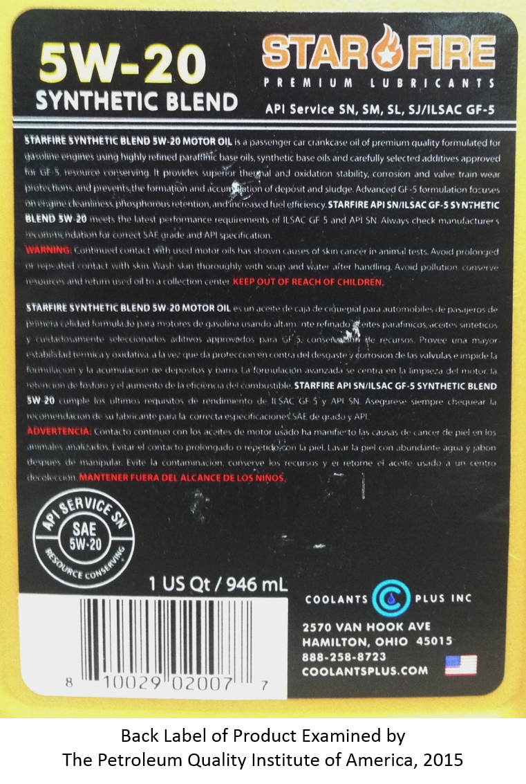 back label