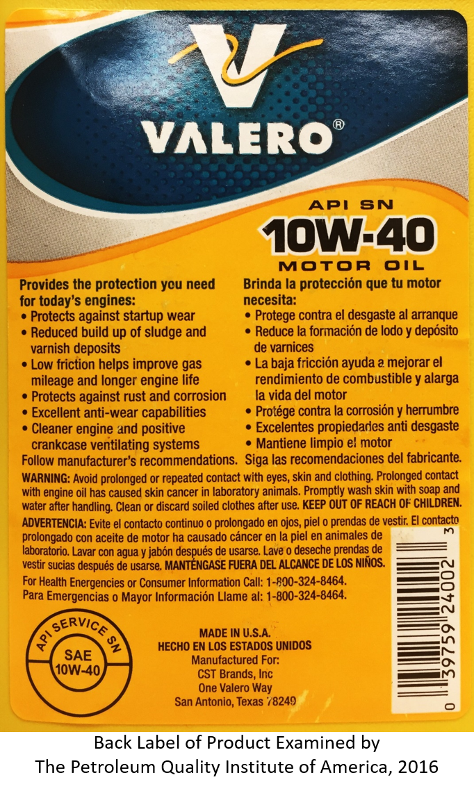 back label