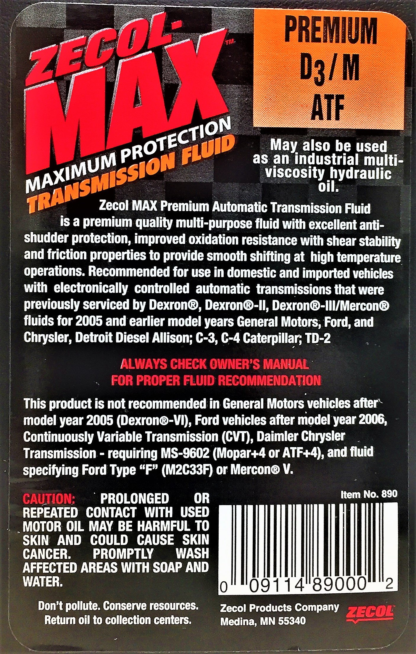 back label